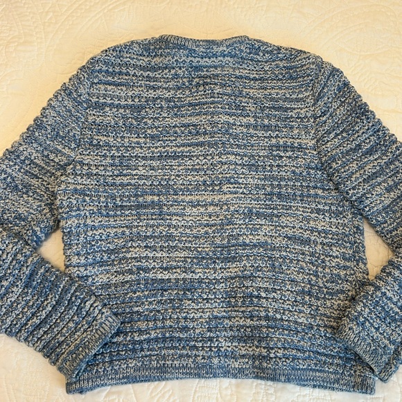 Ba&sh Blue Cardigan Classic Knit Sweater - Picture 4 of 5
